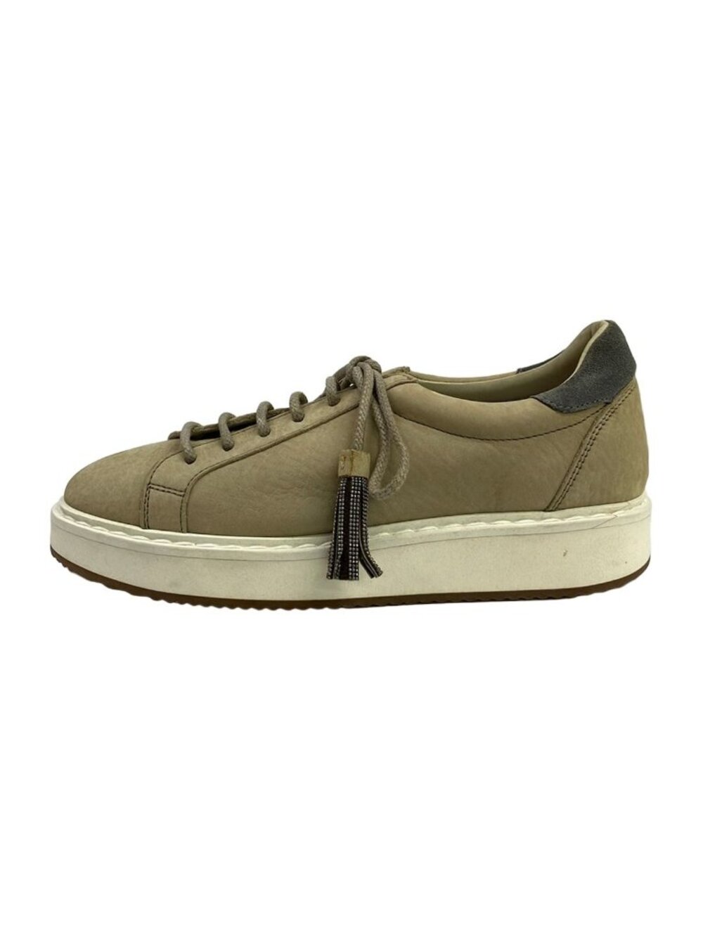 Brunello Cucinelli Sneakers Beige Light Gray Leather